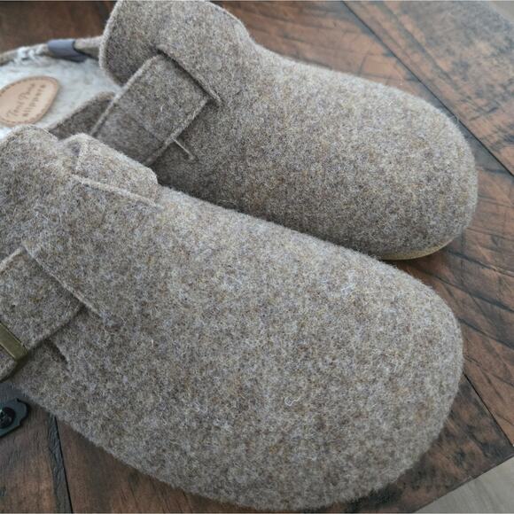 Toni Pons NORTON-FP - Men\'s clog-style slipper in felt. Color: Taupe. Size US 11 main image 7